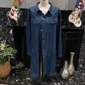Blue Denim Long Jacket